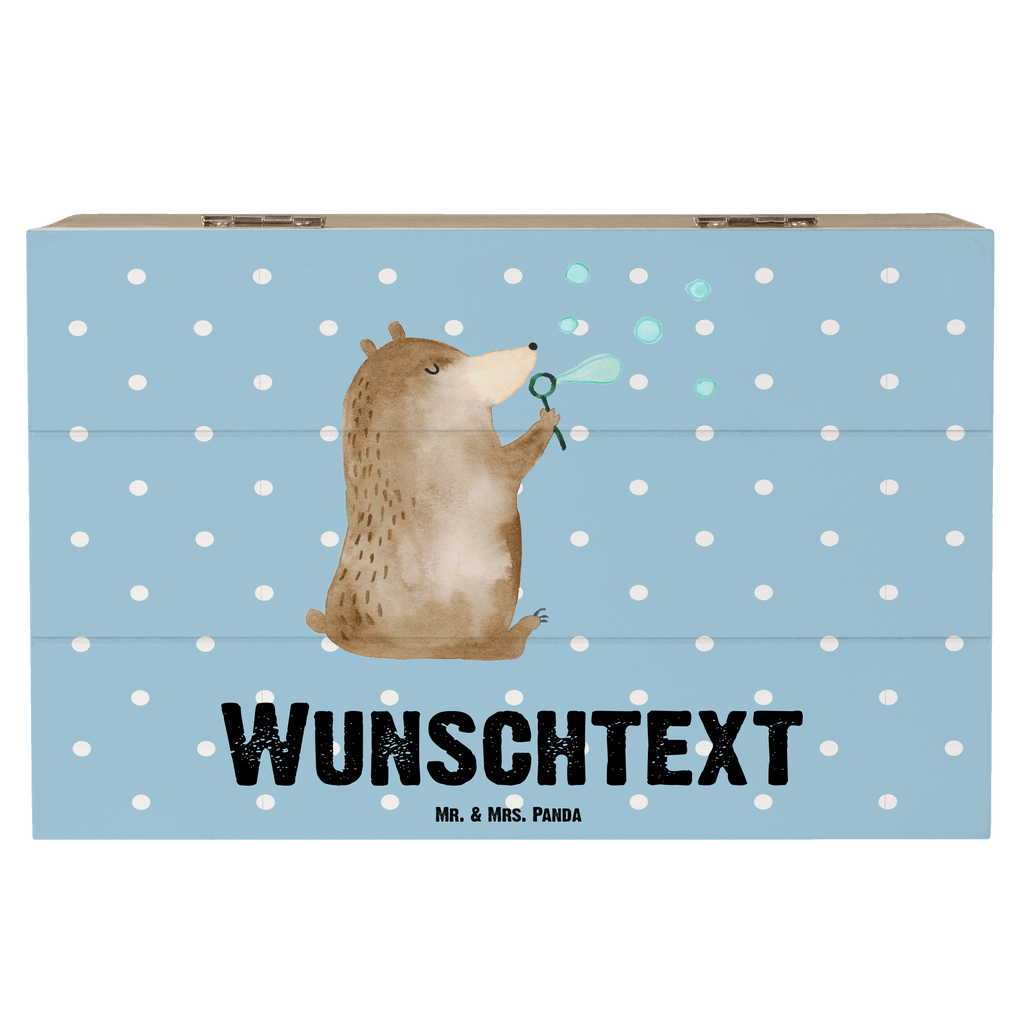 Personalisierte Holzkiste Bär Seifenblasen Holzkiste mit Namen, Kiste mit Namen, Schatzkiste mit Namen, Truhe mit Namen, Schatulle mit Namen, Erinnerungsbox mit Namen, Erinnerungskiste, mit Namen, Dekokiste mit Namen, Aufbewahrungsbox mit Namen, Holzkiste Personalisiert, Kiste Personalisiert, Schatzkiste Personalisiert, Truhe Personalisiert, Schatulle Personalisiert, Erinnerungsbox Personalisiert, Erinnerungskiste Personalisiert, Dekokiste Personalisiert, Aufbewahrungsbox Personalisiert, Bär, Teddy, Teddybär, Seifenblasen Bär Lustig Sein Glücklich Traurig Happy