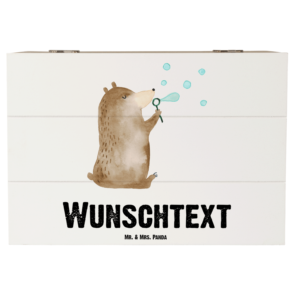 Personalisierte Holzkiste Bär Seifenblasen Holzkiste mit Namen, Kiste mit Namen, Schatzkiste mit Namen, Truhe mit Namen, Schatulle mit Namen, Erinnerungsbox mit Namen, Erinnerungskiste, mit Namen, Dekokiste mit Namen, Aufbewahrungsbox mit Namen, Holzkiste Personalisiert, Kiste Personalisiert, Schatzkiste Personalisiert, Truhe Personalisiert, Schatulle Personalisiert, Erinnerungsbox Personalisiert, Erinnerungskiste Personalisiert, Dekokiste Personalisiert, Aufbewahrungsbox Personalisiert, Bär, Teddy, Teddybär, Seifenblasen Bär Lustig Sein Glücklich Traurig Happy