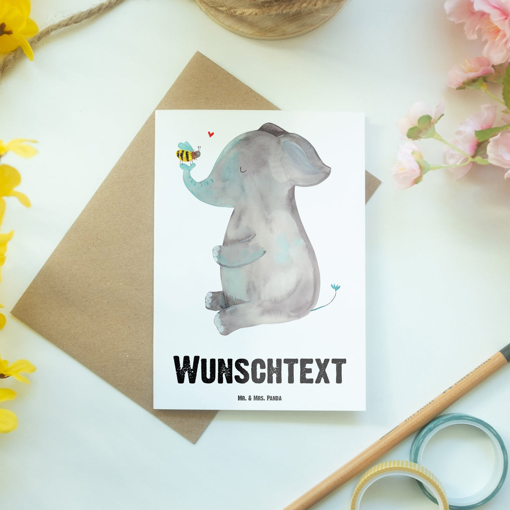 Personalisierte Grußkarte Elefant & Biene Personalisierte Grußkarte, Personalisiertere Klappkarte, Personalisierte Einladungskarte, Personalisierte Glückwunschkarte, Personalisierte Hochzeitskarte, Personalisierte Geburtstagskarte, Grußkarte mit Namen, Grußkarte selber drucken, Grußkarte selbst gestalten, Grußkarte mit persönlichen Nachrichten, Grußkarte als Geldgeschenk, Grußkarten personalisiert, Tiermotive, Gute Laune, lustige Sprüche, Tiere, Elefant, Biene, Liebe, Liebesbeweis, Jahrestag, Liebesgeschenk, Heiratsantrag, Hochzeitsgeschenk, Liebesspruch