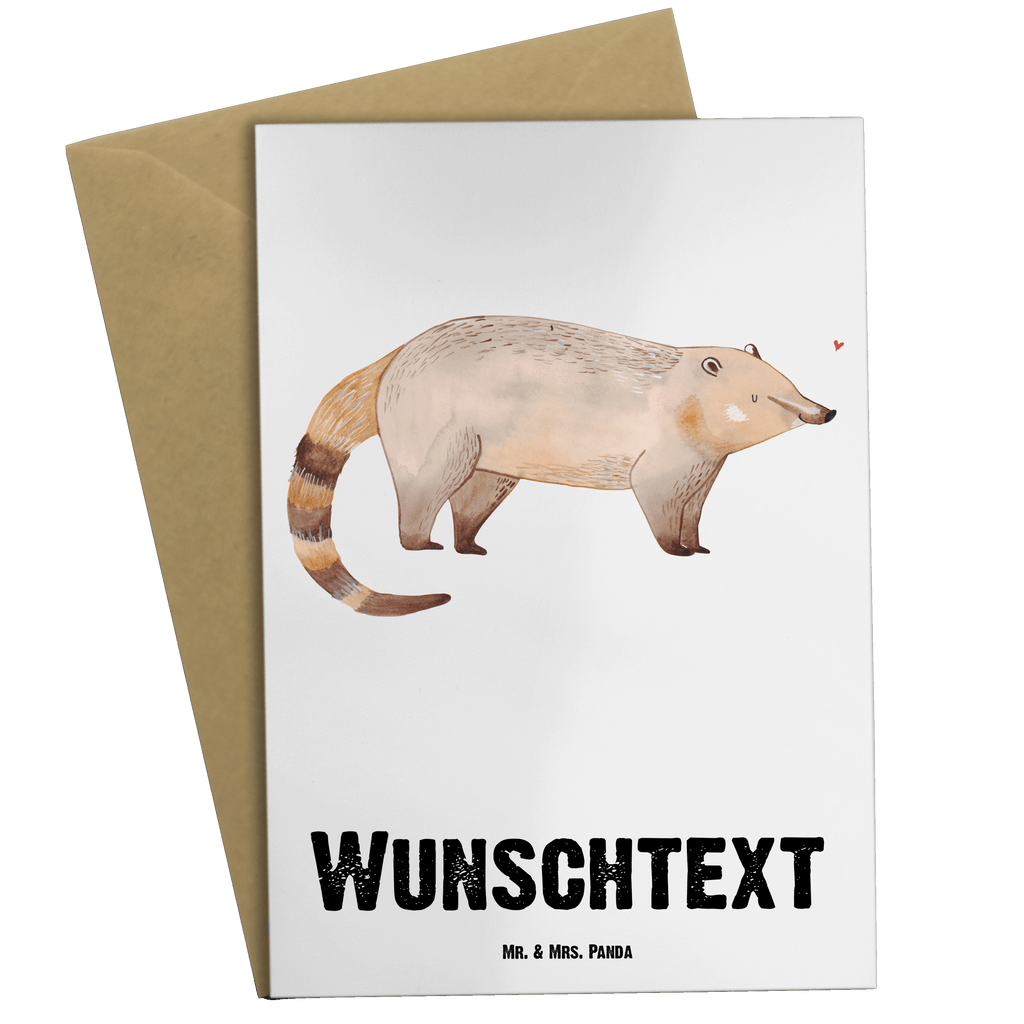 Personalisierte Grußkarte Nasenbär Personalisierte Grußkarte, Personalisiertere Klappkarte, Personalisierte Einladungskarte, Personalisierte Glückwunschkarte, Personalisierte Hochzeitskarte, Personalisierte Geburtstagskarte, Grußkarte mit Namen, Grußkarte selber drucken, Grußkarte selbst gestalten, Grußkarte mit persönlichen Nachrichten, Grußkarte als Geldgeschenk, Grußkarten personalisiert, Tiermotive, Gute Laune, lustige Sprüche, Tiere, Nasenbär, Nasenbären, Rüsselbär, Bär