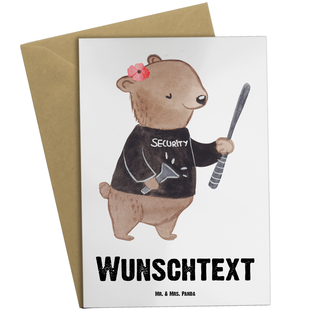 Personalisierte Grußkarte Sicherheitsdienstmitarbeiterin mit Herz Personalisierte Grußkarte, Personalisiertere Klappkarte, Personalisierte Einladungskarte, Personalisierte Glückwunschkarte, Personalisierte Hochzeitskarte, Personalisierte Geburtstagskarte, Grußkarte mit Namen, Grußkarte selber drucken, Grußkarte selbst gestalten, Grußkarte mit persönlichen Nachrichten, Grußkarte als Geldgeschenk, Grußkarten personalisiert, Beruf, Ausbildung, Jubiläum, Abschied, Rente, Kollege, Kollegin, Geschenk, Schenken, Arbeitskollege, Mitarbeiter, Firma, Danke, Dankeschön