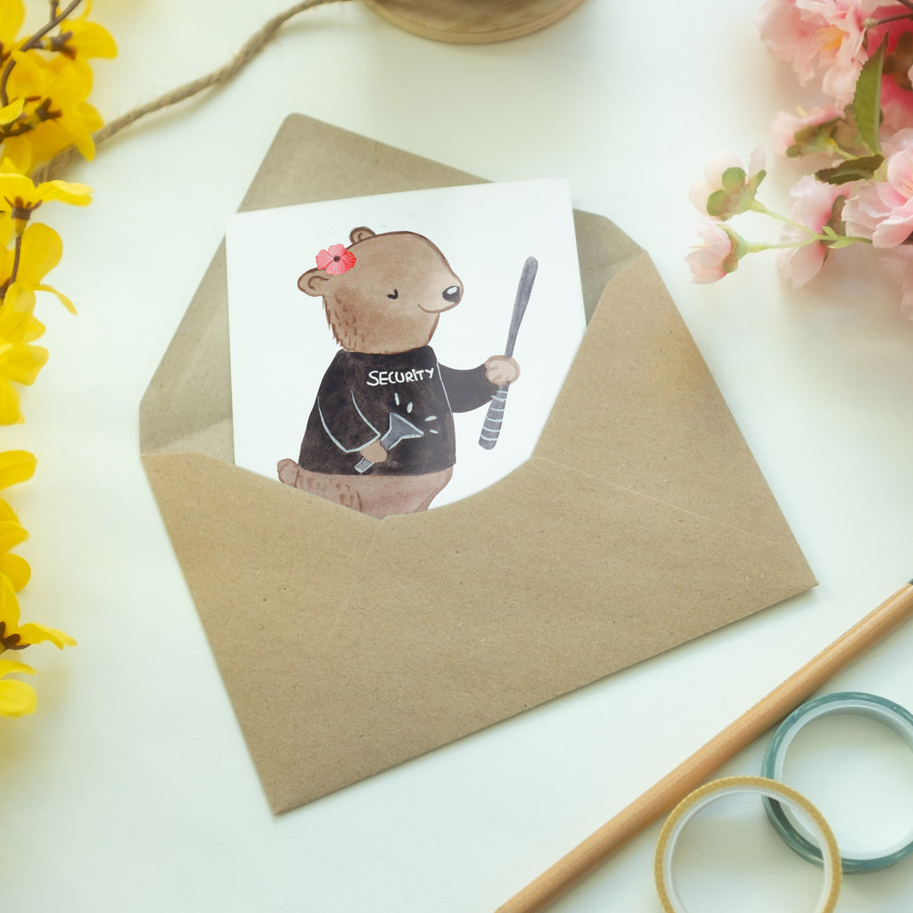 Personalisierte Grußkarte Security Mitarbeiterin aus Leidenschaft Personalisierte Grußkarte, Personalisiertere Klappkarte, Personalisierte Einladungskarte, Personalisierte Glückwunschkarte, Personalisierte Hochzeitskarte, Personalisierte Geburtstagskarte, Grußkarte mit Namen, Grußkarte selber drucken, Grußkarte selbst gestalten, Grußkarte mit persönlichen Nachrichten, Grußkarte als Geldgeschenk, Grußkarten personalisiert, Beruf, Ausbildung, Jubiläum, Abschied, Rente, Kollege, Kollegin, Geschenk, Schenken, Arbeitskollege, Mitarbeiter, Firma, Danke, Dankeschön