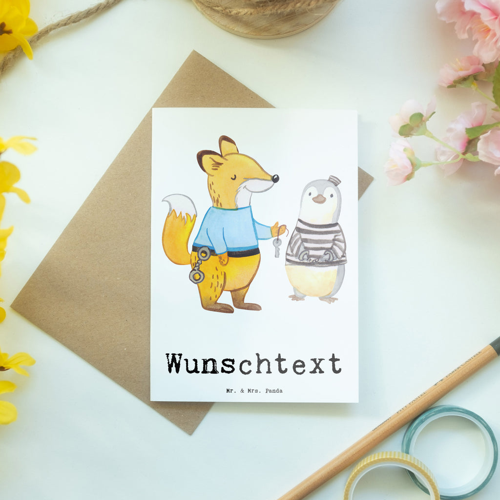 Personalisierte Grußkarte Justizvollzugsbeamter mit Herz Personalisierte Grußkarte, Personalisiertere Klappkarte, Personalisierte Einladungskarte, Personalisierte Glückwunschkarte, Personalisierte Hochzeitskarte, Personalisierte Geburtstagskarte, Grußkarte mit Namen, Grußkarte selber drucken, Grußkarte selbst gestalten, Grußkarte mit persönlichen Nachrichten, Grußkarte als Geldgeschenk, Grußkarten personalisiert, Beruf, Ausbildung, Jubiläum, Abschied, Rente, Kollege, Kollegin, Geschenk, Schenken, Arbeitskollege, Mitarbeiter, Firma, Danke, Dankeschön, Gefängniswärter, Justizvollzugsbeamter