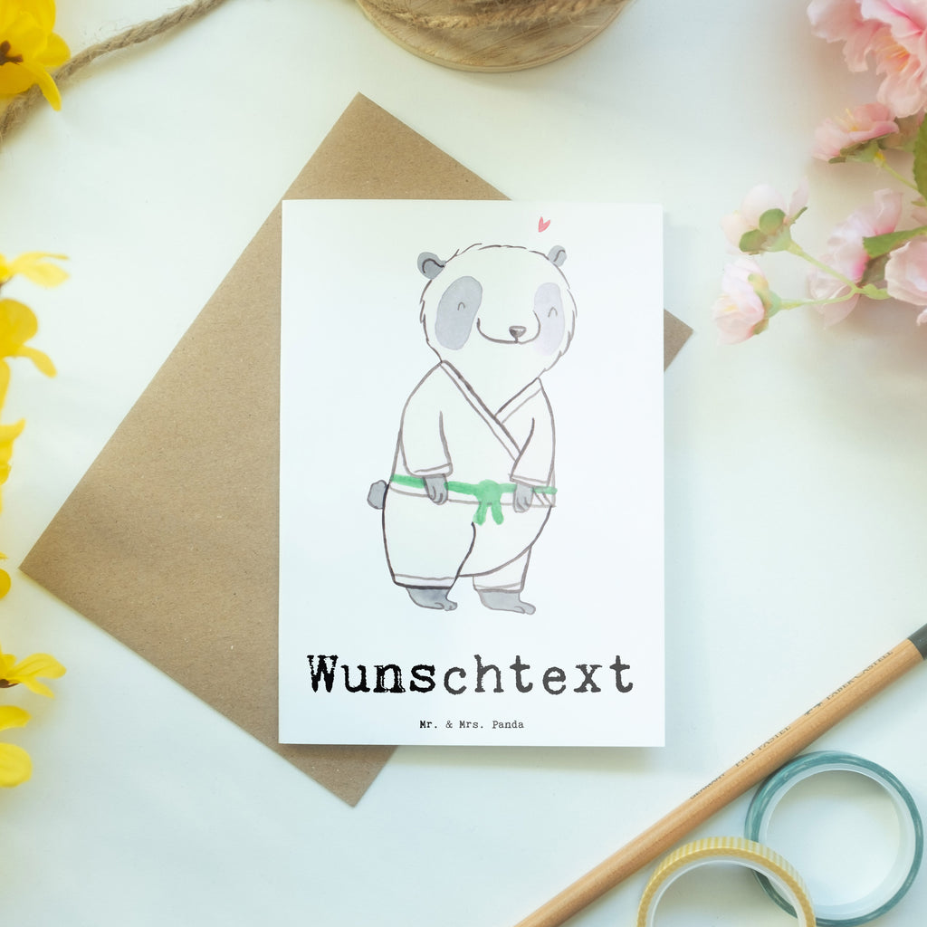 Personalisierte Grußkarte Panda Jiu Jitsu Tage Personalisierte Grußkarte, Personalisiertere Klappkarte, Personalisierte Einladungskarte, Personalisierte Glückwunschkarte, Personalisierte Hochzeitskarte, Personalisierte Geburtstagskarte, Grußkarte mit Namen, Grußkarte selber drucken, Grußkarte selbst gestalten, Grußkarte mit persönlichen Nachrichten, Grußkarte als Geldgeschenk, Grußkarten personalisiert, Geschenk, Sport, Sportart, Hobby, Schenken, Danke, Dankeschön, Auszeichnung, Gewinn, Sportler, Jiu Jitsu, japanische Kampfkunst, Selbstverteidigung