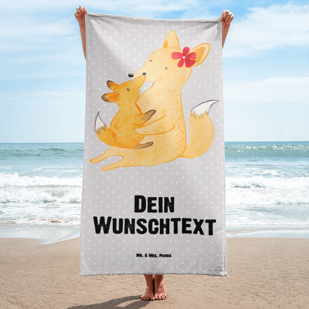 Handtuch mit Namen Fuchs Mama & Kind Personalisiertes Badehandtuch, Handtuch personalisiert, Handtuch mit Namen, Badetuch personalisiert, Handtuch bedrucken, Saunatuch mit Namen, Handtuch Geschenk, Familie, Vatertag, Muttertag, Bruder, Schwester, Mama, Papa, Oma, Opa, Mutter, Tochter, Lieblingstochter, Beste Tochter, Geschenk