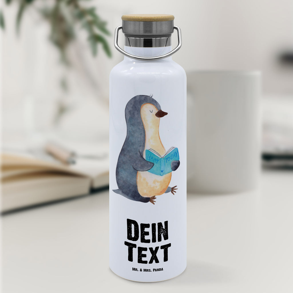 Personalisierte Trinkflasche Pinguin Buch Personalisierte Trinkflasche, Trinkflasche mit Namen, Trinkflasche bedrucken, Flasche personalisiert, Trinkflasch mit Aufdruck, Trinkflasche Werbegeschenk, Namensaufdruck Trinkflasche, Sportflasche personalisiert, Trinkflasche Sport, Pinguin, Pinguine, Buch, Lesen, Bücherwurm, Nichtstun, Faulenzen, Ferien, Urlaub, Freizeit