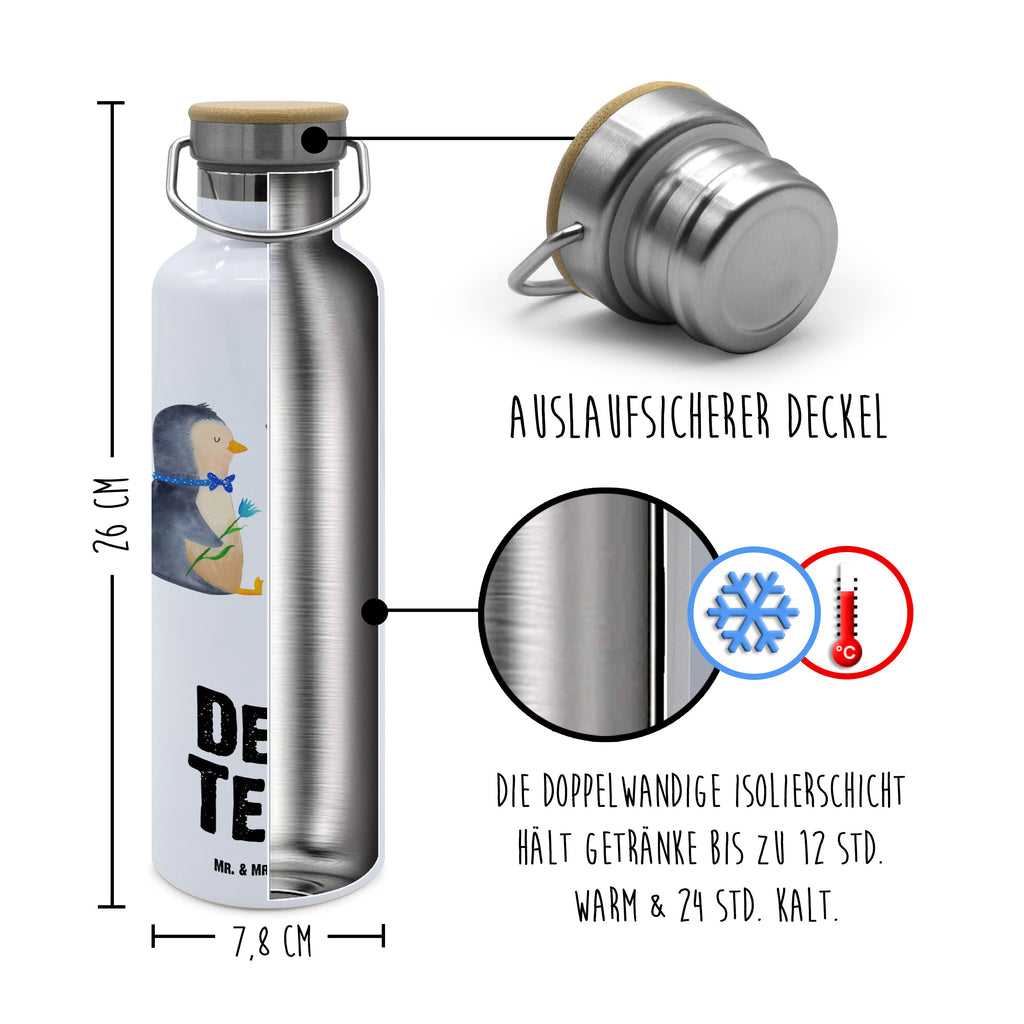 Personalisierte Trinkflasche Pinguin Pärchen Personalisierte Trinkflasche, Trinkflasche mit Namen, Trinkflasche bedrucken, Flasche personalisiert, Trinkflasch mit Aufdruck, Trinkflasche Werbegeschenk, Namensaufdruck Trinkflasche, Sportflasche personalisiert, Trinkflasche Sport, Pinguin, Pinguine, Liebe, Liebespaar, Liebesbeweis, Liebesgeschenk, Verlobung, Jahrestag, Hochzeitstag, Hochzeit, Hochzeitsgeschenk, große Liebe, Traumpaar