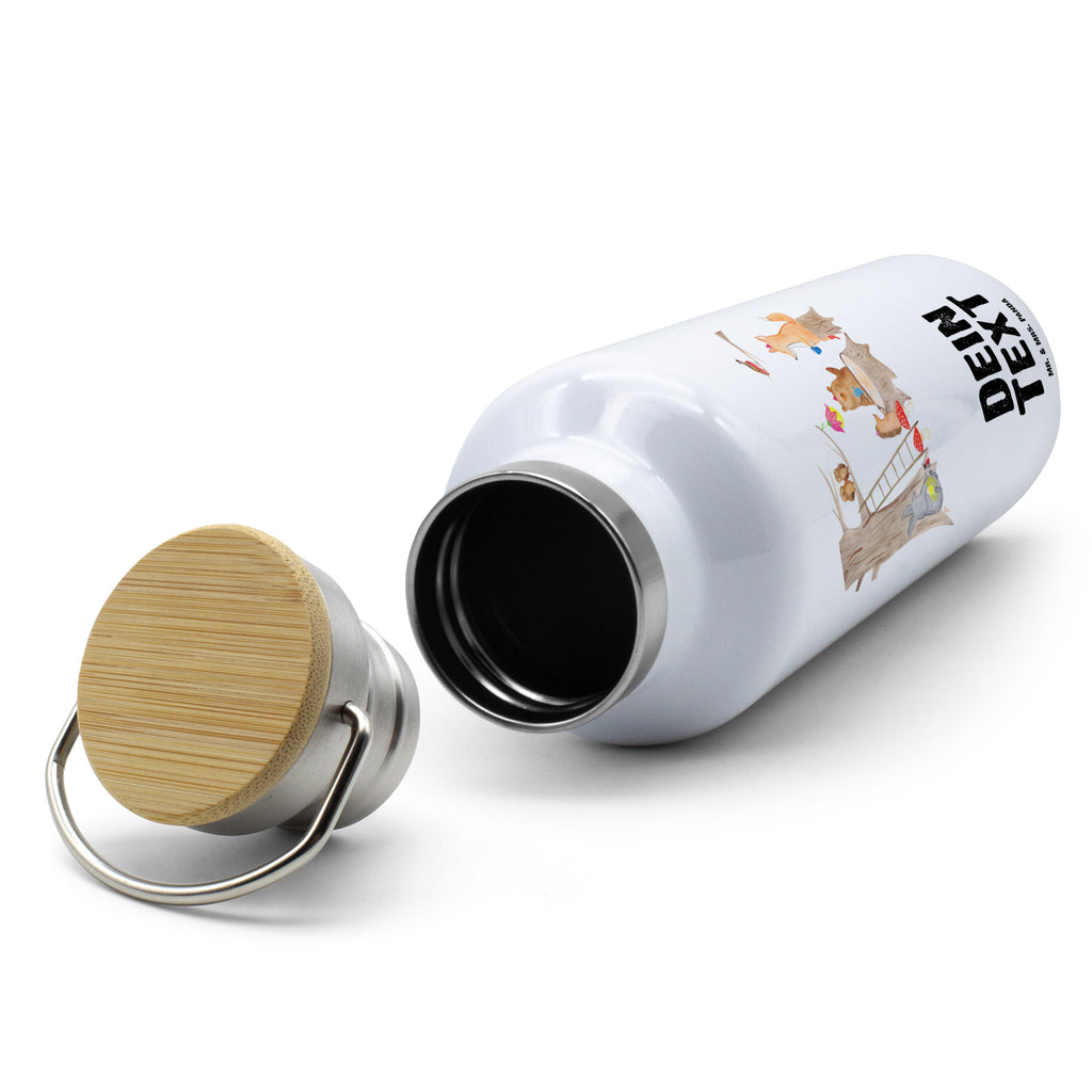 Personalisierte Trinkflasche Waldtiere Picknick Personalisierte Trinkflasche, Trinkflasche mit Namen, Trinkflasche bedrucken, Flasche personalisiert, Trinkflasch mit Aufdruck, Trinkflasche Werbegeschenk, Namensaufdruck Trinkflasche, Sportflasche personalisiert, Trinkflasche Sport, Tiermotive, Gute Laune, lustige Sprüche, Tiere, Waldtiere, Picknick, Wald, Fuchs, Hase, Igel, Maus, Eichhörnchen