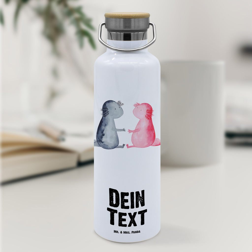Personalisierte Trinkflasche Axolotl Liebe Personalisierte Trinkflasche, Trinkflasche mit Namen, Trinkflasche bedrucken, Flasche personalisiert, Trinkflasch mit Aufdruck, Trinkflasche Werbegeschenk, Namensaufdruck Trinkflasche, Sportflasche personalisiert, Trinkflasche Sport, Axolotl, Molch, Axolot, Schwanzlurch, Lurch, Lurche, Liebe, große Liebe, Liebesbeweis, Freund, Verlobter, Ehemann, Jahrestag, Valentinstag