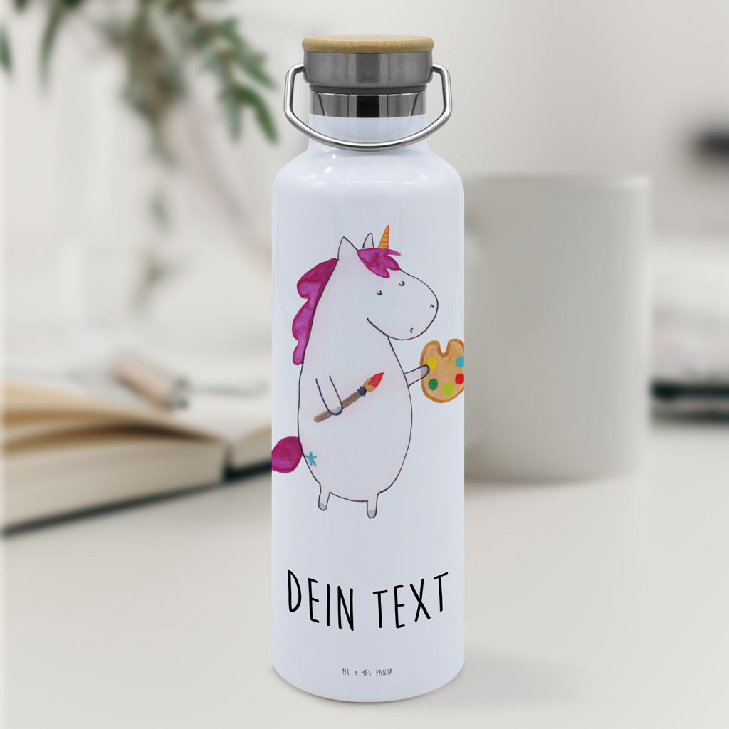 Personalisierte Trinkflasche Einhorn Künstler Personalisierte Trinkflasche, Trinkflasche mit Namen, Trinkflasche bedrucken, Flasche personalisiert, Trinkflasch mit Aufdruck, Trinkflasche Werbegeschenk, Namensaufdruck Trinkflasche, Sportflasche personalisiert, Trinkflasche Sport, Einhorn, Einhörner, Einhorn Deko, Pegasus, Unicorn, Englisch, Künstler, Artist, Malen, Zeichnen, Welt, Farbe, Stift, Pinsel, Geschenk, Maler