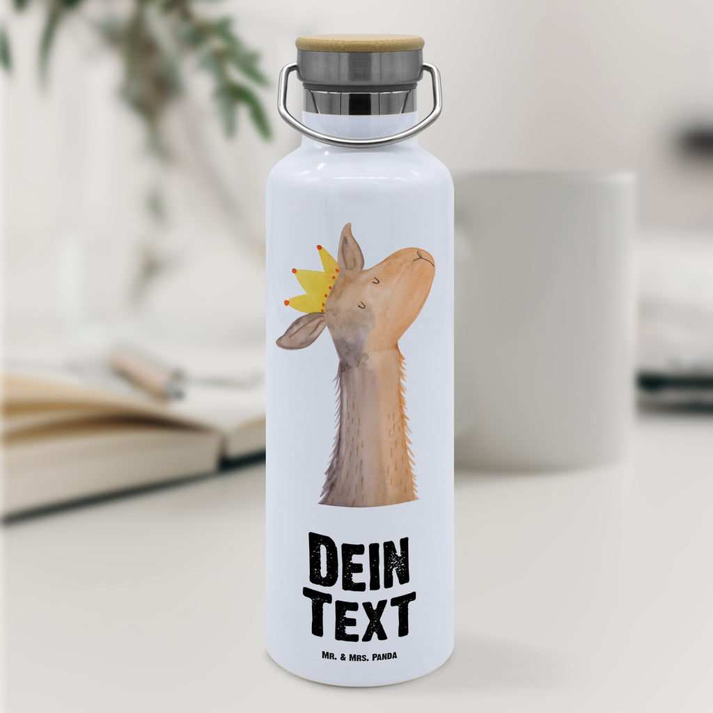 Personalisierte Trinkflasche Lamakopf König Personalisierte Trinkflasche, Trinkflasche mit Namen, Trinkflasche bedrucken, Flasche personalisiert, Trinkflasch mit Aufdruck, Trinkflasche Werbegeschenk, Namensaufdruck Trinkflasche, Sportflasche personalisiert, Trinkflasche Sport, Lama, Alpaka, Lamas, König, Königin, Freundin, Mama, Papa, Büro Kollege, Kollegin, Chef, Vorgesetzter, Abi, Abitur