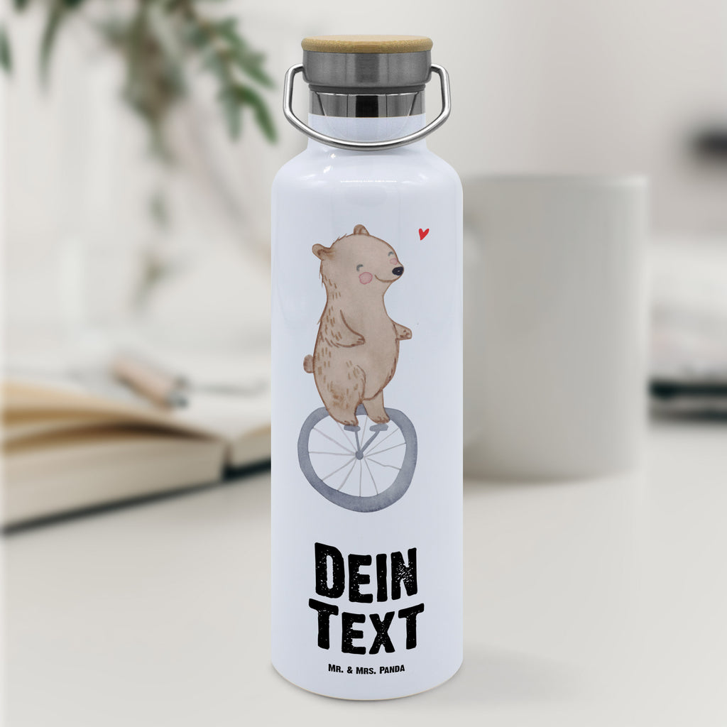 Personalisierte Trinkflasche Bär Einrad fahren Tage Personalisierte Trinkflasche, Trinkflasche mit Namen, Trinkflasche bedrucken, Flasche personalisiert, Trinkflasch mit Aufdruck, Trinkflasche Werbegeschenk, Namensaufdruck Trinkflasche, Sportflasche personalisiert, Trinkflasche Sport, Geschenk, Sport, Sportart, Hobby, Schenken, Danke, Dankeschön, Auszeichnung, Gewinn, Sportler, Einrad fahren