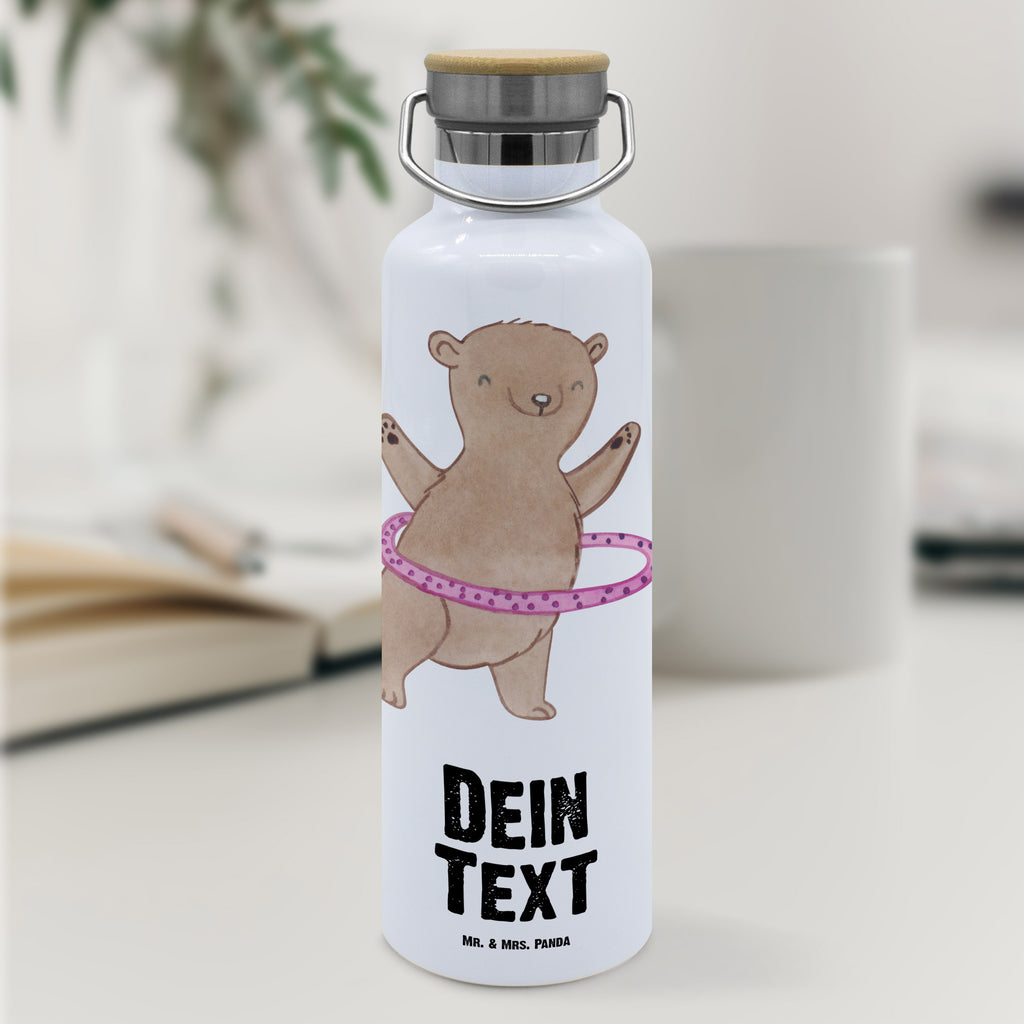 Personalisierte Trinkflasche Bär Hula Hoop Tage Personalisierte Trinkflasche, Trinkflasche mit Namen, Trinkflasche bedrucken, Flasche personalisiert, Trinkflasch mit Aufdruck, Trinkflasche Werbegeschenk, Namensaufdruck Trinkflasche, Sportflasche personalisiert, Trinkflasche Sport, Geschenk, Sport, Sportart, Hobby, Schenken, Danke, Dankeschön, Auszeichnung, Gewinn, Sportler, Hula Hoop, Fitness, Training