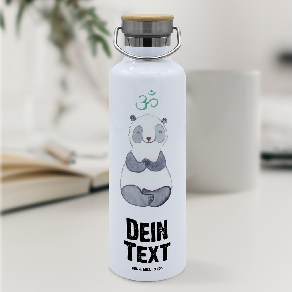 Personalisierte Trinkflasche Panda Meditieren Tage Personalisierte Trinkflasche, Trinkflasche mit Namen, Trinkflasche bedrucken, Flasche personalisiert, Trinkflasch mit Aufdruck, Trinkflasche Werbegeschenk, Namensaufdruck Trinkflasche, Sportflasche personalisiert, Trinkflasche Sport, Geschenk, Sport, Sportart, Hobby, Schenken, Danke, Dankeschön, Auszeichnung, Gewinn, Sportler, Meditieren, Meditation, Meditationskurs
