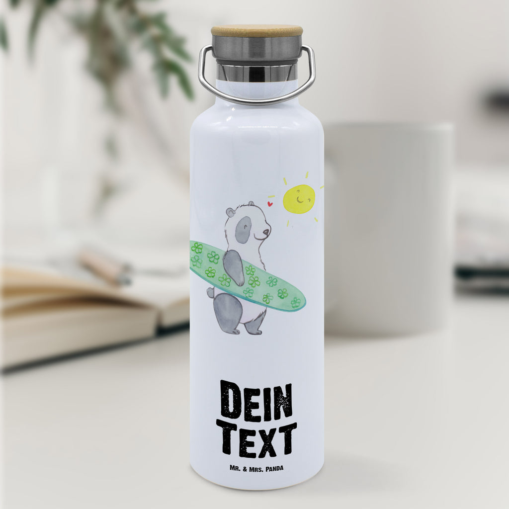 Personalisierte Trinkflasche Panda Surfen Tage Personalisierte Trinkflasche, Trinkflasche mit Namen, Trinkflasche bedrucken, Flasche personalisiert, Trinkflasch mit Aufdruck, Trinkflasche Werbegeschenk, Namensaufdruck Trinkflasche, Sportflasche personalisiert, Trinkflasche Sport, Geschenk, Sport, Sportart, Hobby, Schenken, Danke, Dankeschön, Auszeichnung, Gewinn, Sportler, Wellenreiten, Surfen, Surfschule