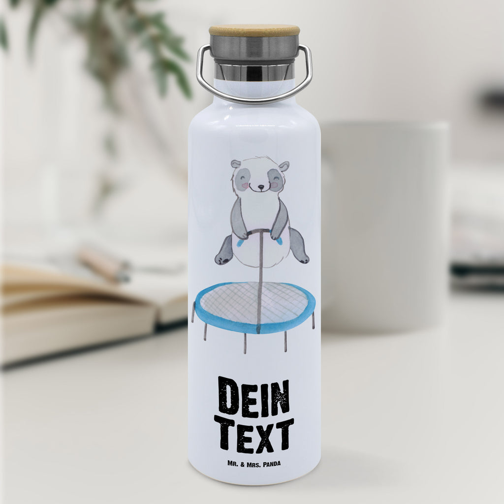 Personalisierte Trinkflasche Panda Trampolin springen Tage Personalisierte Trinkflasche, Trinkflasche mit Namen, Trinkflasche bedrucken, Flasche personalisiert, Trinkflasch mit Aufdruck, Trinkflasche Werbegeschenk, Namensaufdruck Trinkflasche, Sportflasche personalisiert, Trinkflasche Sport, Geschenk, Sport, Sportart, Hobby, Schenken, Danke, Dankeschön, Auszeichnung, Gewinn, Sportler, Trampolin springen, Trampolin Springen, Trampolin Turnen, Fitnessstudio