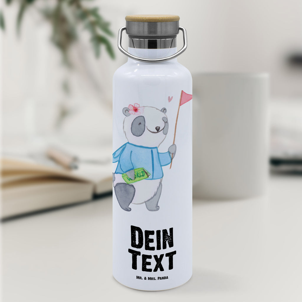 Personalisierte Trinkflasche Reiseleiterin mit Herz Personalisierte Trinkflasche, Trinkflasche mit Namen, Trinkflasche bedrucken, Flasche personalisiert, Trinkflasch mit Aufdruck, Trinkflasche Werbegeschenk, Namensaufdruck Trinkflasche, Sportflasche personalisiert, Trinkflasche Sport, Beruf, Ausbildung, Jubiläum, Abschied, Rente, Kollege, Kollegin, Geschenk, Schenken, Arbeitskollege, Mitarbeiter, Firma, Danke, Dankeschön