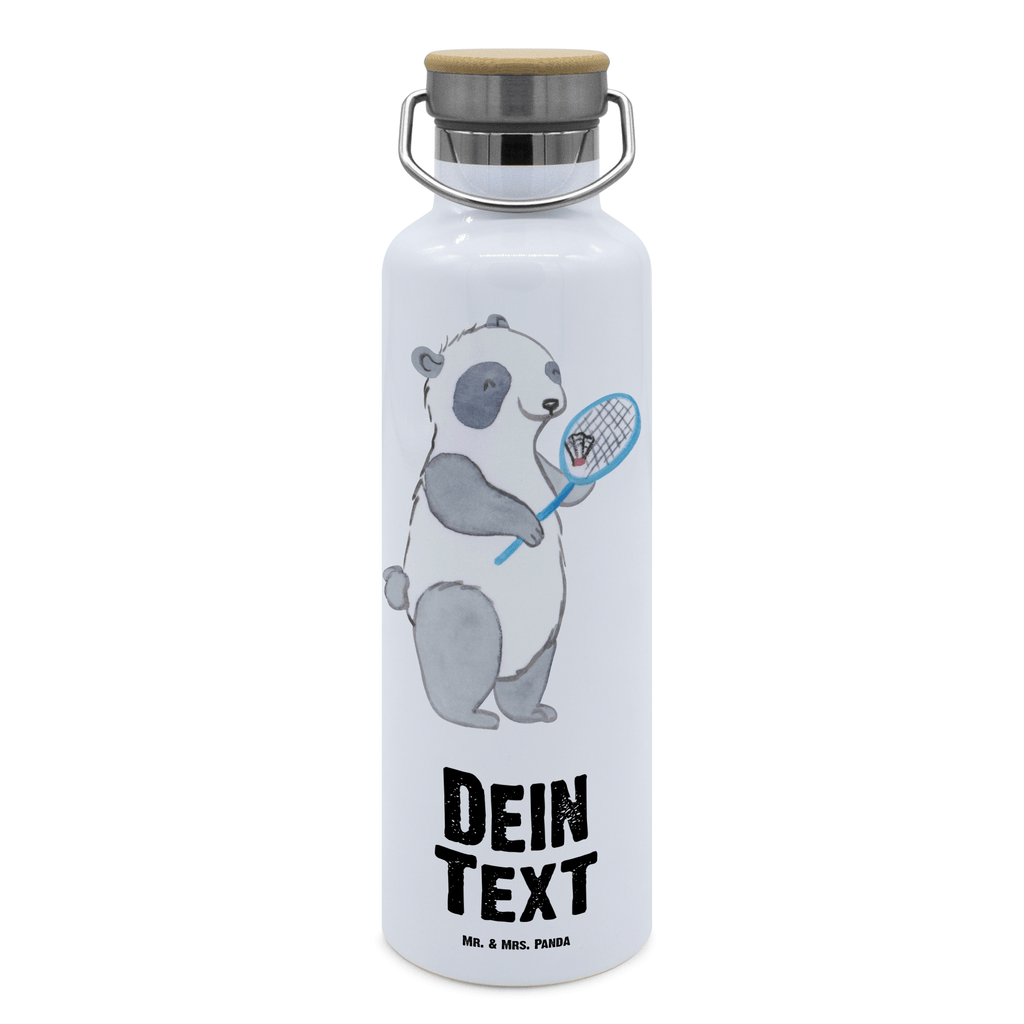 Personalisierte Trinkflasche Panda Badminton  Tage Personalisierte Trinkflasche, Trinkflasche mit Namen, Trinkflasche bedrucken, Flasche personalisiert, Trinkflasch mit Aufdruck, Trinkflasche Werbegeschenk, Namensaufdruck Trinkflasche, Sportflasche personalisiert, Trinkflasche Sport, Geschenk, Sport, Sportart, Hobby, Schenken, Danke, Dankeschön, Auszeichnung, Gewinn, Sportler, Badminton, Badminton spielen