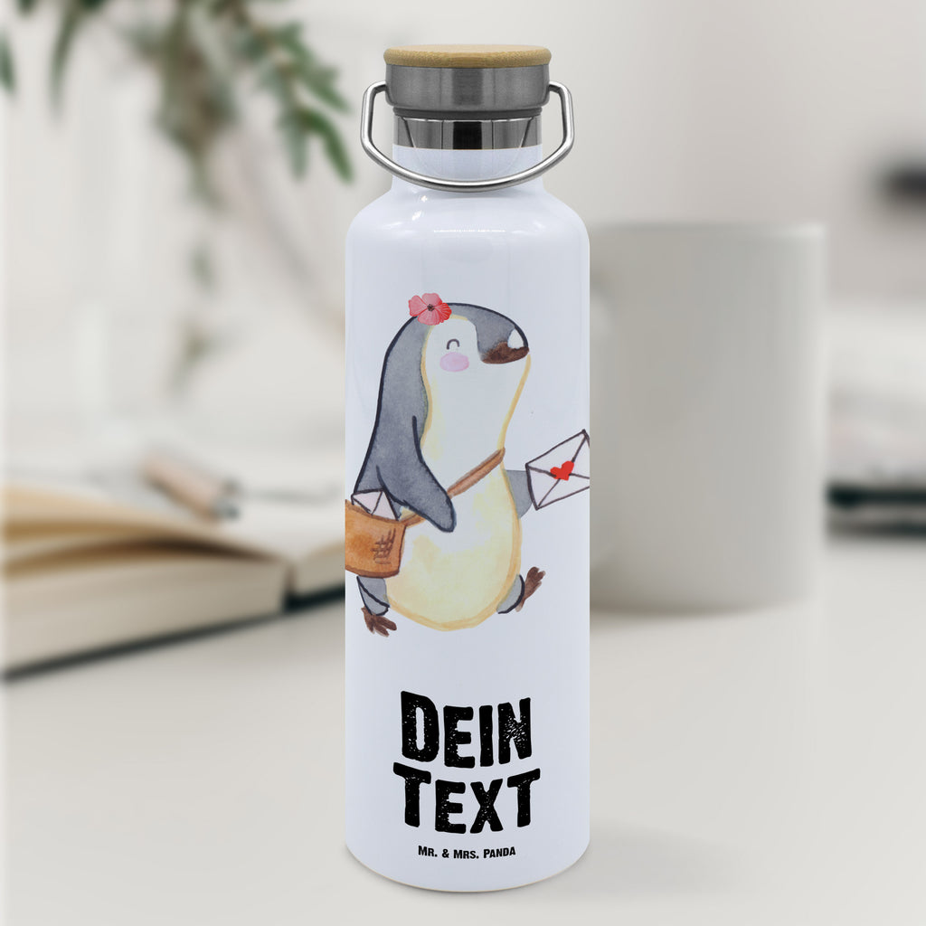 Personalisierte Trinkflasche Postbotin mit Herz Personalisierte Trinkflasche, Trinkflasche mit Namen, Trinkflasche bedrucken, Flasche personalisiert, Trinkflasch mit Aufdruck, Trinkflasche Werbegeschenk, Namensaufdruck Trinkflasche, Sportflasche personalisiert, Trinkflasche Sport, Beruf, Ausbildung, Jubiläum, Abschied, Rente, Kollege, Kollegin, Geschenk, Schenken, Arbeitskollege, Mitarbeiter, Firma, Danke, Dankeschön, Postbotin, Briefzustellerin, Briefträgerin, Postlerin