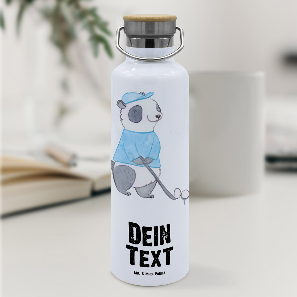 Personalisierte Trinkflasche Panda Golfen Tage Personalisierte Trinkflasche, Trinkflasche mit Namen, Trinkflasche bedrucken, Flasche personalisiert, Trinkflasch mit Aufdruck, Trinkflasche Werbegeschenk, Namensaufdruck Trinkflasche, Sportflasche personalisiert, Trinkflasche Sport, Geschenk, Sport, Sportart, Hobby, Schenken, Danke, Dankeschön, Auszeichnung, Gewinn, Sportler, Golfen, Golf spielen, Golfplatz, Golfturnier, Golf Verein