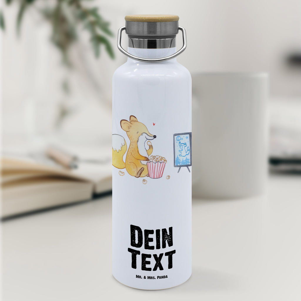 Personalisierte Trinkflasche Fuchs Filme gucken Tage Personalisierte Trinkflasche, Trinkflasche mit Namen, Trinkflasche bedrucken, Flasche personalisiert, Trinkflasch mit Aufdruck, Trinkflasche Werbegeschenk, Namensaufdruck Trinkflasche, Sportflasche personalisiert, Trinkflasche Sport, Geschenk, Sport, Sportart, Hobby, Schenken, Danke, Dankeschön, Auszeichnung, Gewinn, Sportler, Filmabend, Filme gucken, TV, Fernsehen, Kino