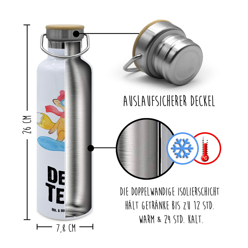 Personalisierte Trinkflasche Fuchs Snowboarden Tage Personalisierte Trinkflasche, Trinkflasche mit Namen, Trinkflasche bedrucken, Flasche personalisiert, Trinkflasch mit Aufdruck, Trinkflasche Werbegeschenk, Namensaufdruck Trinkflasche, Sportflasche personalisiert, Trinkflasche Sport, Geschenk, Sport, Sportart, Hobby, Schenken, Danke, Dankeschön, Auszeichnung, Gewinn, Sportler, Snowboard, snowboarden, Wintersport, Snowboardschule, Winterurlaub