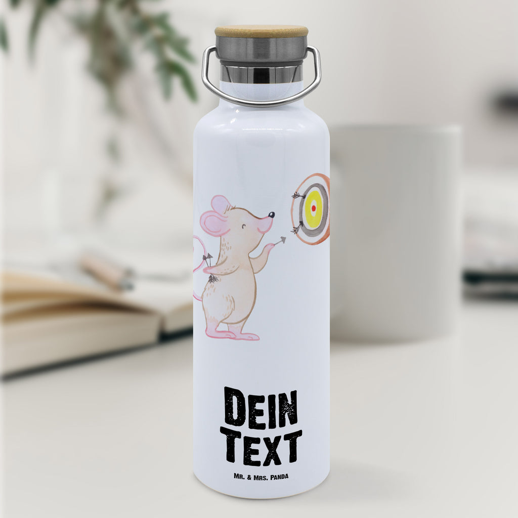 Personalisierte Trinkflasche Maus Dart spielen Tage Personalisierte Trinkflasche, Trinkflasche mit Namen, Trinkflasche bedrucken, Flasche personalisiert, Trinkflasch mit Aufdruck, Trinkflasche Werbegeschenk, Namensaufdruck Trinkflasche, Sportflasche personalisiert, Trinkflasche Sport, Geschenk, Sport, Sportart, Hobby, Schenken, Danke, Dankeschön, Auszeichnung, Gewinn, Sportler, Dart spielen, Darten, Darts, Dart Turnier
