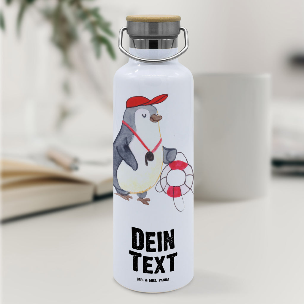 Personalisierte Trinkflasche Bademeister mit Herz Personalisierte Trinkflasche, Trinkflasche mit Namen, Trinkflasche bedrucken, Flasche personalisiert, Trinkflasch mit Aufdruck, Trinkflasche Werbegeschenk, Namensaufdruck Trinkflasche, Sportflasche personalisiert, Trinkflasche Sport, Beruf, Ausbildung, Jubiläum, Abschied, Rente, Kollege, Kollegin, Geschenk, Schenken, Arbeitskollege, Mitarbeiter, Firma, Danke, Dankeschön, Bademeister, Rettungsschwimmer, Schwimmmeister, Schwimmbad, Freibad, Badeanstalt, Schwimmverein, Schwimmschule