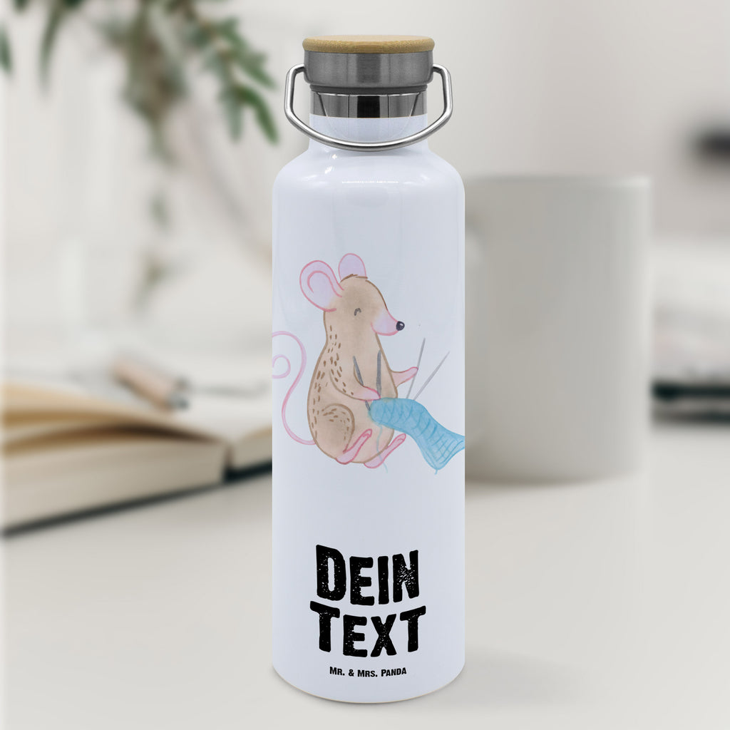 Personalisierte Trinkflasche Maus Stricken Tage Personalisierte Trinkflasche, Trinkflasche mit Namen, Trinkflasche bedrucken, Flasche personalisiert, Trinkflasch mit Aufdruck, Trinkflasche Werbegeschenk, Namensaufdruck Trinkflasche, Sportflasche personalisiert, Trinkflasche Sport, Geschenk, Sport, Sportart, Hobby, Schenken, Danke, Dankeschön, Auszeichnung, Gewinn, Sportler, Stricken, DIY