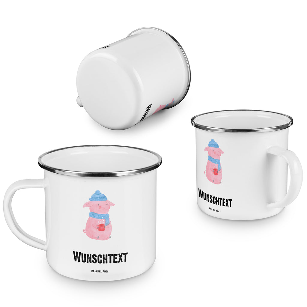 Personalisierte Emaille Tasse Lallelndes Glühschwein Emaille Tasse personalisiert, Emaille Tasse mit Namen, Campingtasse personalisiert, Namenstasse, Campingtasse bedrucken, Campinggeschirr personalsisert, Winter, Weihnachten, Weihnachtsdeko, Nikolaus, Advent, Heiligabend, Wintermotiv, Glühwein, Betrunken, Weihnachtsmarkt, Spruch