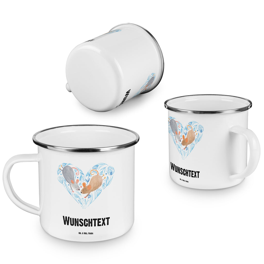 Personalisierte Emaille Tasse Mäuse Herz Emaille Tasse personalisiert, Emaille Tasse mit Namen, Campingtasse personalisiert, Namenstasse, Campingtasse bedrucken, Campinggeschirr personalsisert, Liebe, Partner, Freund, Freundin, Ehemann, Ehefrau, Heiraten, Verlobung, Heiratsantrag, Liebesgeschenk, Jahrestag, Hocheitstag, Maus, Mäuse, Liebesbotschaft, Liebesbeweis, Hochzeit, Lieblingsmensch, Gemeinsamkeit, Love, Geschenk für zwei