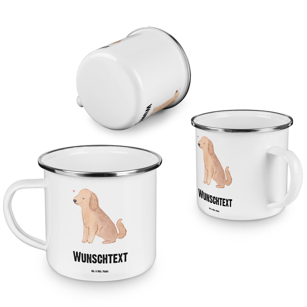 Personalisierte Emaille Tasse Cocker Spaniel Lebensretter Emaille Tasse personalisiert, Emaille Tasse mit Namen, Campingtasse personalisiert, Namenstasse, Campingtasse bedrucken, Campinggeschirr personalsisert, Hund, Hunderasse, Rassehund, Hundebesitzer, Geschenk, Tierfreund, Schenken, Welpe, Englische Cockerspaniel, Cocker Spaniel