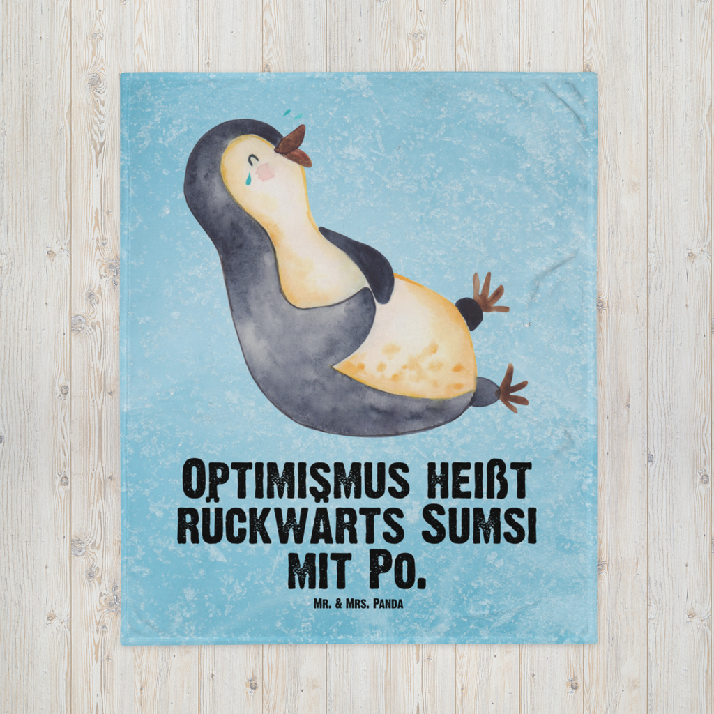 Babydecke Pinguin lachend Pinguin, Pinguine, lustiger Spruch, Optimismus, Fröhlich, Lachen, Humor, Fröhlichkeit Babydecke, Babygeschenk, Geschenk Geburt, Babyecke Kuscheldecke, Krabbeldecke  Pinguin