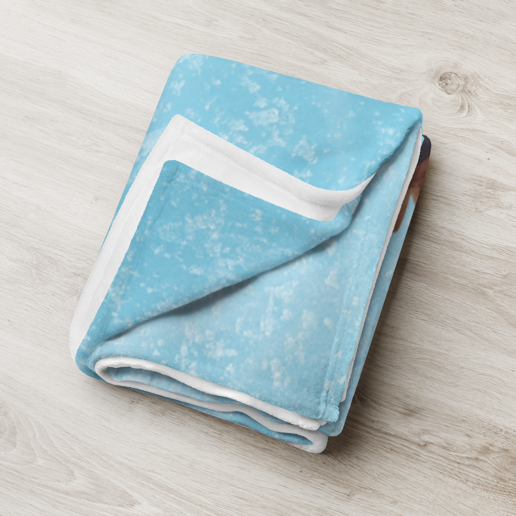 Babydecke Pinguin lachend Pinguin, Pinguine, lustiger Spruch, Optimismus, Fröhlich, Lachen, Humor, Fröhlichkeit Babydecke, Babygeschenk, Geschenk Geburt, Babyecke Kuscheldecke, Krabbeldecke  Pinguin