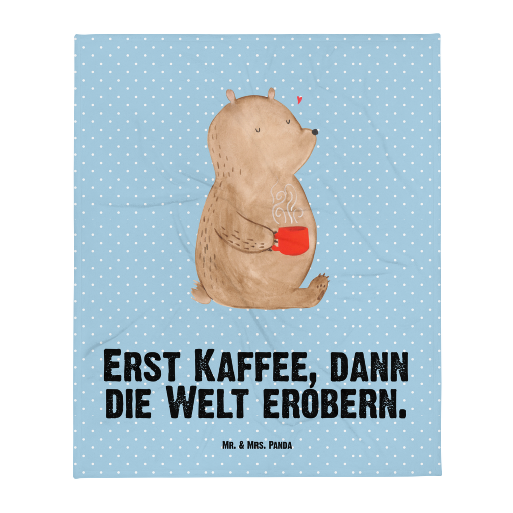 Babydecke Bär Kaffee Kaffee, Coffee, Bär, Bären, guten Morgen, Morgenroutine, Welt erobern, Welt retten, Motivation	 Babydecke, Babygeschenk, Geschenk Geburt, Babyecke Kuscheldecke, Krabbeldecke  Bär, Teddy, Teddybär