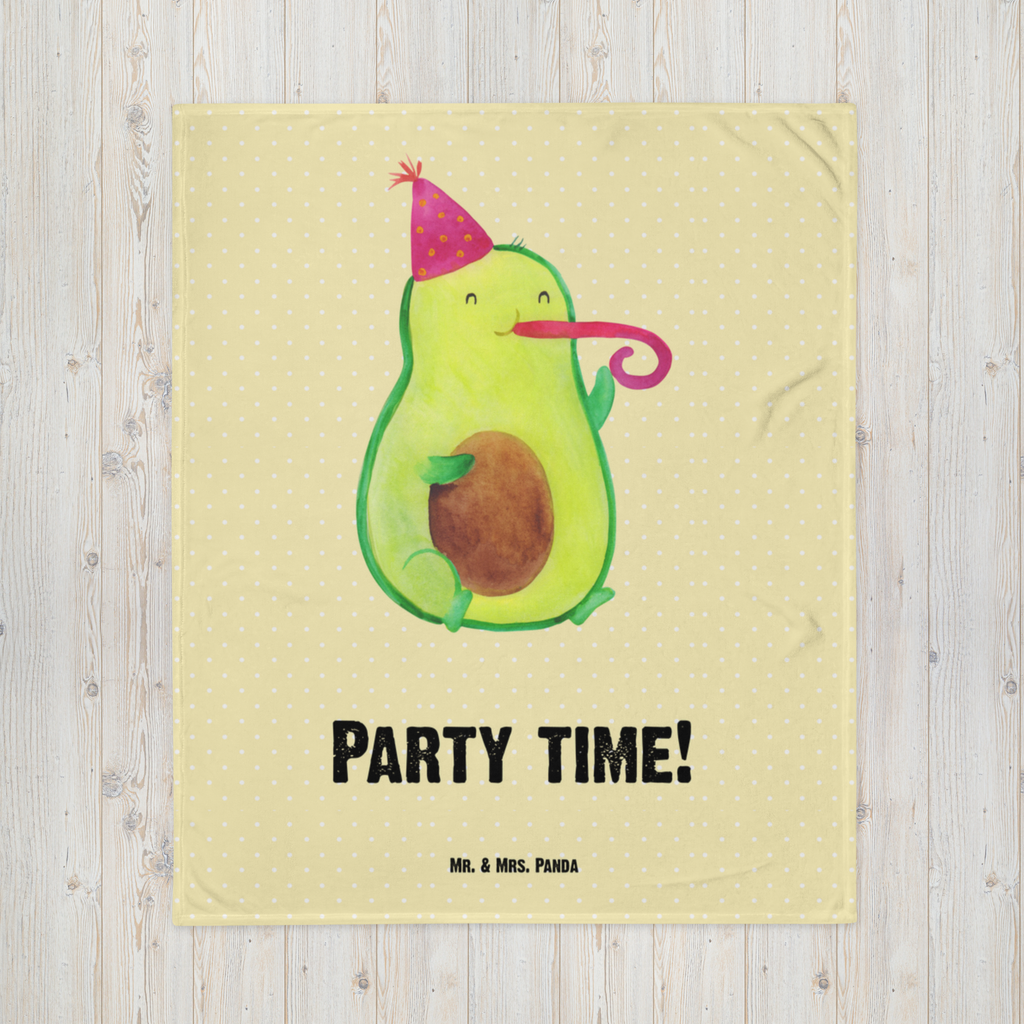 Babydecke Avocado Party Time Babydecke, Babygeschenk, Geschenk Geburt, Babyecke Kuscheldecke, Krabbeldecke, Avocado, Veggie, Vegan, Gesund