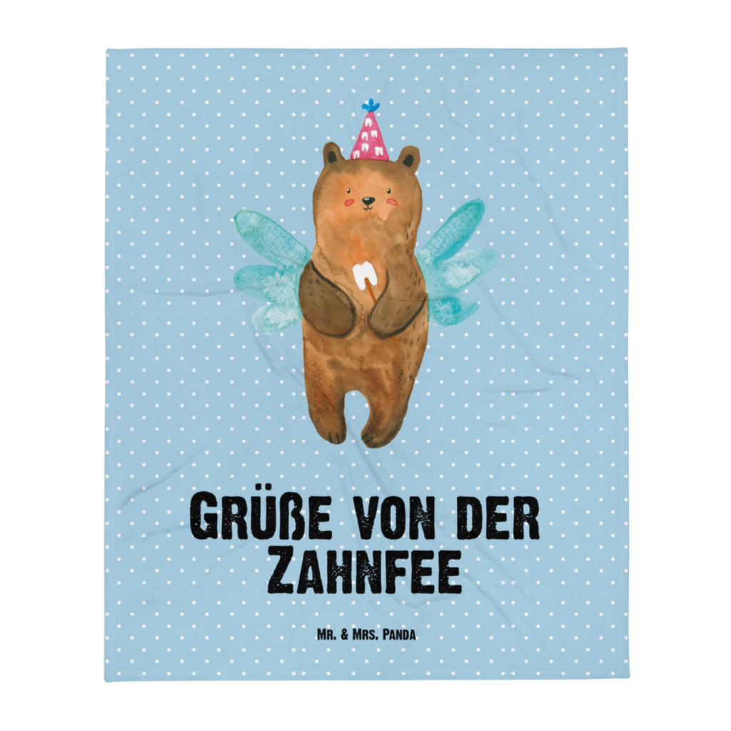 Babydecke Zahnfee Bär Babydecke, Babygeschenk, Geschenk Geburt, Babyecke Kuscheldecke, Krabbeldecke, Bär, Teddy, Teddybär, Zahnfee, Fee, Milchzahn, Erster Zahn