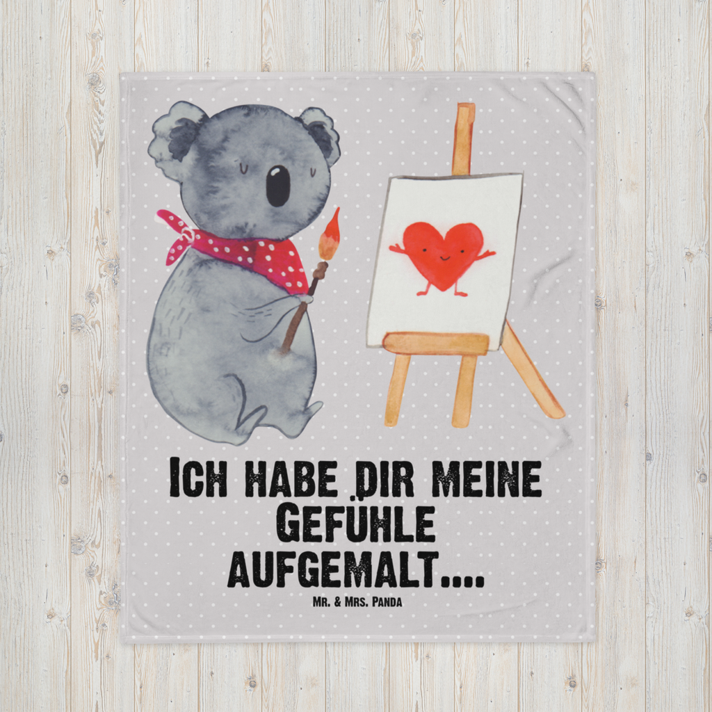 Babydecke Koala Künstler Koala, Liebe, Liebensbeweis, Liebesgeschenk, Gefühle, Künstler, zeichnen Babydecke, Babygeschenk, Geschenk Geburt, Babyecke Kuscheldecke, Krabbeldecke  Koala, Koalabär