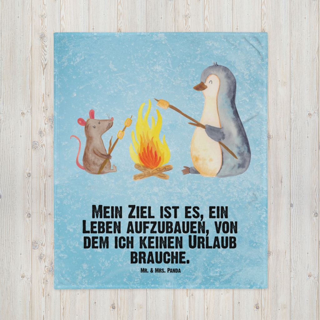 Babydecke Pinguin Lagerfeuer Pinguin, Maus, Pinguine, Lagerfeuer, Leben, Arbeit, Job, Motivation, Büro, Büroalltag, Lebensspruch, Lebensmotivation, Neustart, Liebe, grillen, Feuer, Marshmallows Babydecke, Babygeschenk, Geschenk Geburt, Babyecke Kuscheldecke, Krabbeldecke  Pinguin