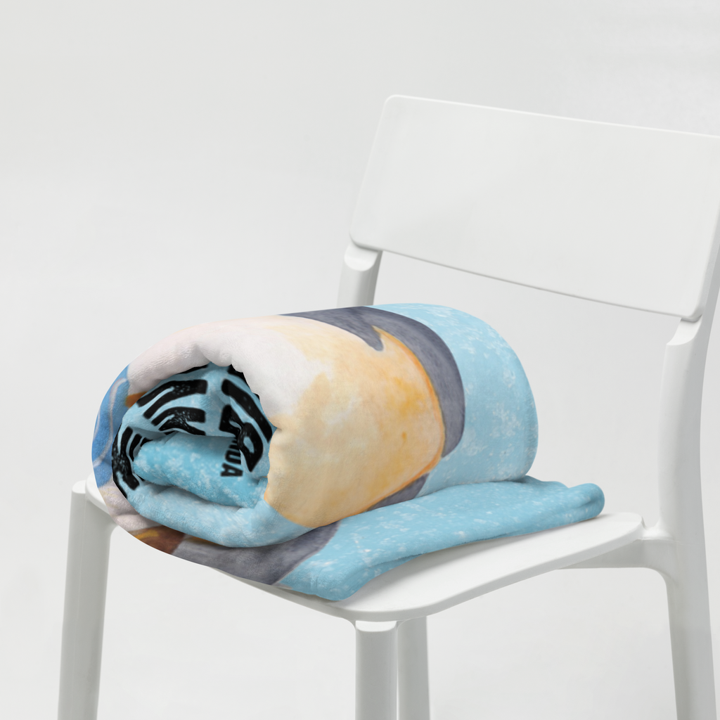 Babydecke Pinguin Lolli Pinguin, Pinguine, Lolli, Süßigkeiten, Blödsinn, Spruch, Rebell, Gauner, Ganove, Rabauke Babydecke, Babygeschenk, Geschenk Geburt, Babyecke Kuscheldecke, Krabbeldecke  Pinguin