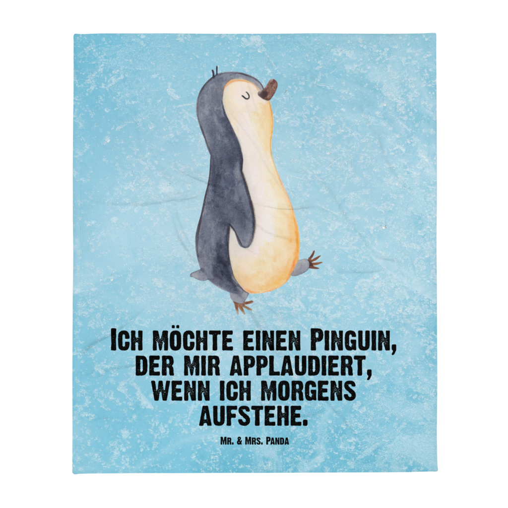 Babydecke Pinguin marschierend Pinguin, Pinguine, Frühaufsteher, Langschläfer, Bruder, Schwester, Familie	 Babydecke, Babygeschenk, Geschenk Geburt, Babyecke Kuscheldecke, Krabbeldecke  Pinguin