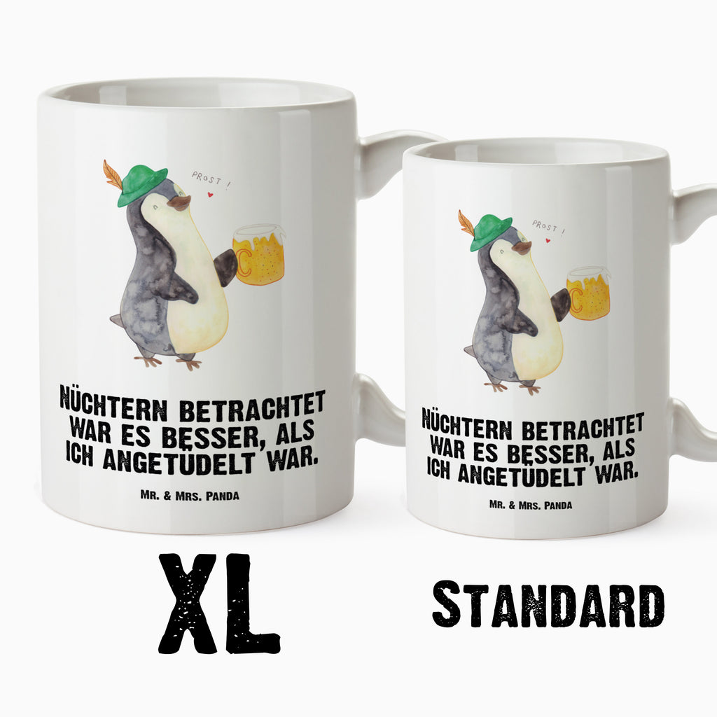 XL Tasse Pinguin Bier XL Tasse, Große Tasse, Grosse Kaffeetasse, XL Becher, XL Teetasse, spülmaschinenfest, Jumbo Tasse, Groß, Pinguin, Pinguine, Bier, Oktoberfest