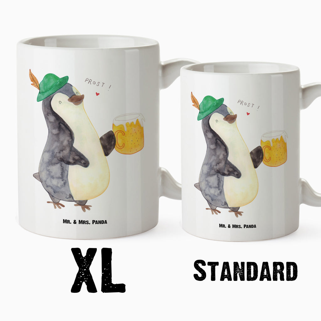 XL Tasse Pinguin Bier XL Tasse, Große Tasse, Grosse Kaffeetasse, XL Becher, XL Teetasse, spülmaschinenfest, Jumbo Tasse, Groß, Pinguin, Pinguine, Bier, Oktoberfest