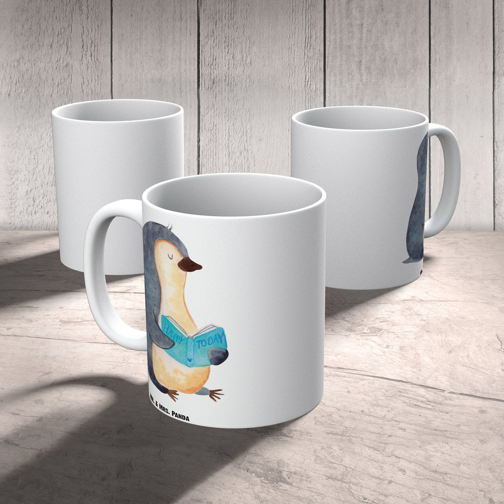 XL Tasse Pinguin Buch XL Tasse, Große Tasse, Grosse Kaffeetasse, XL Becher, XL Teetasse, spülmaschinenfest, Jumbo Tasse, Groß, Pinguin, Pinguine, Buch, Lesen, Bücherwurm, Nichtstun, Faulenzen, Ferien, Urlaub, Freizeit