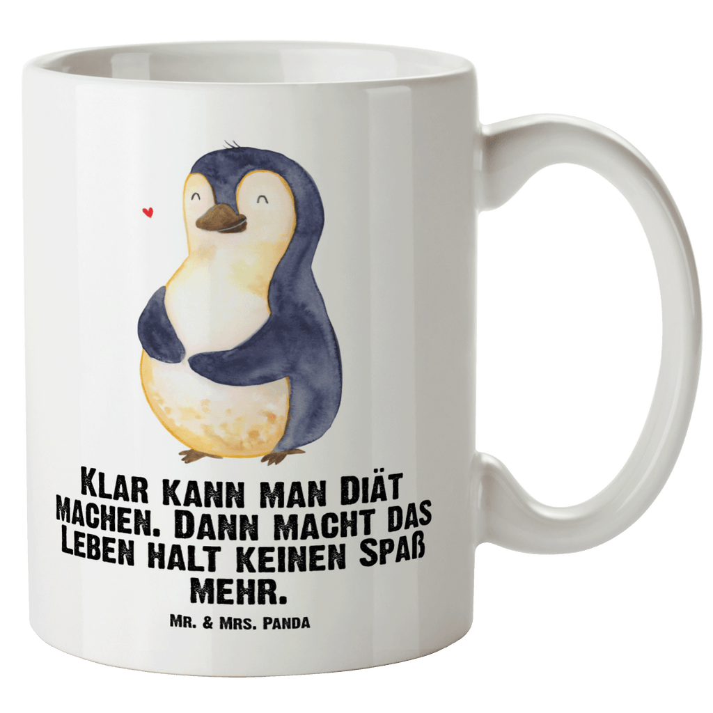 XL Tasse Pinguin Diät XL Tasse, Große Tasse, Grosse Kaffeetasse, XL Becher, XL Teetasse, spülmaschinenfest, Jumbo Tasse, Groß, Pinguin, Pinguine, Diät, Abnehmen, Abspecken, Gewicht, Motivation, Selbstliebe, Körperliebe, Selbstrespekt