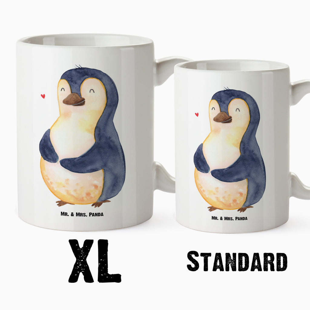 XL Tasse Pinguin Diät XL Tasse, Große Tasse, Grosse Kaffeetasse, XL Becher, XL Teetasse, spülmaschinenfest, Jumbo Tasse, Groß, Pinguin, Pinguine, Diät, Abnehmen, Abspecken, Gewicht, Motivation, Selbstliebe, Körperliebe, Selbstrespekt