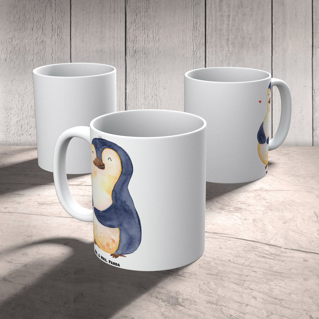 XL Tasse Pinguin Diät XL Tasse, Große Tasse, Grosse Kaffeetasse, XL Becher, XL Teetasse, spülmaschinenfest, Jumbo Tasse, Groß, Pinguin, Pinguine, Diät, Abnehmen, Abspecken, Gewicht, Motivation, Selbstliebe, Körperliebe, Selbstrespekt