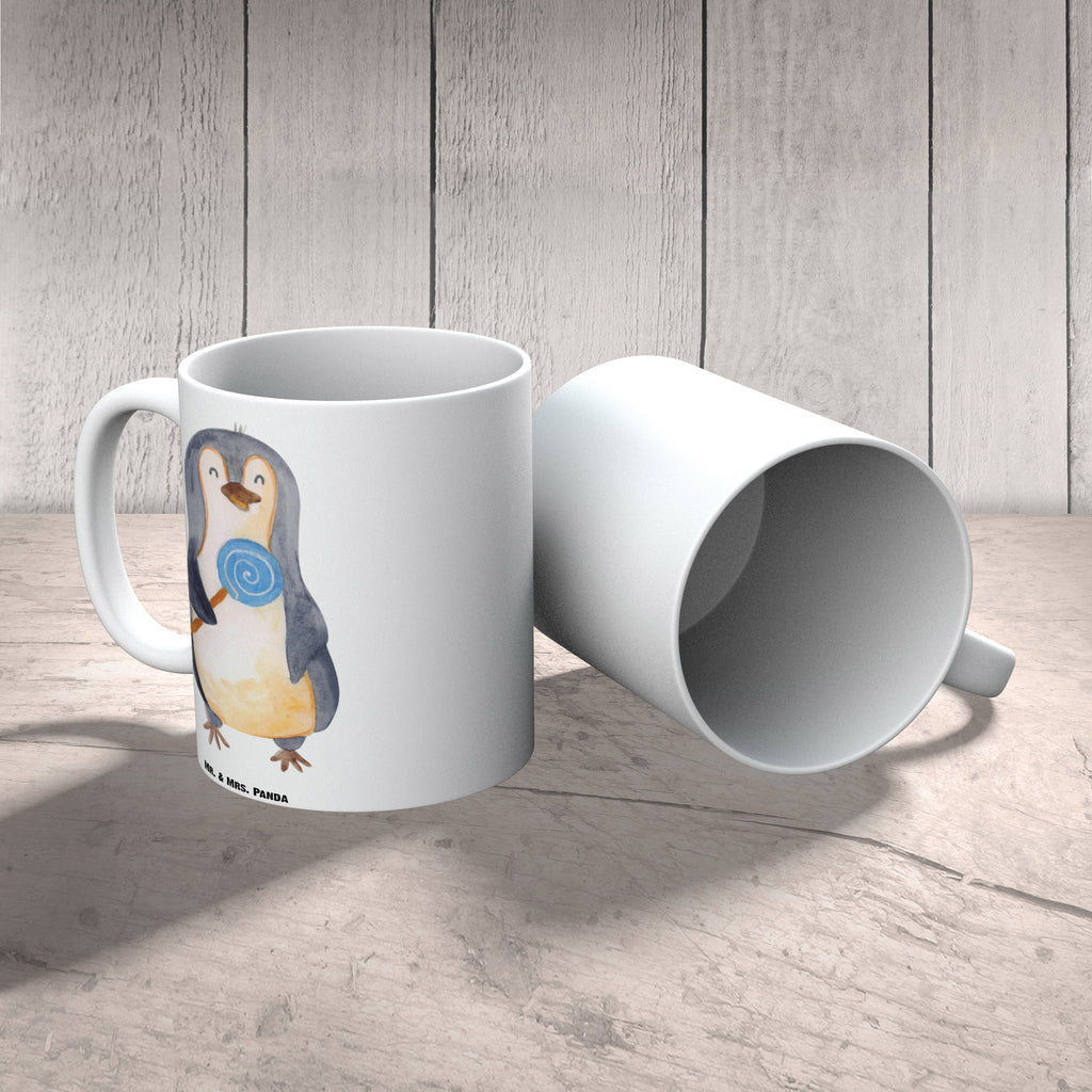 XL Tasse Pinguin Lolli XL Tasse, Große Tasse, Grosse Kaffeetasse, XL Becher, XL Teetasse, spülmaschinenfest, Jumbo Tasse, Groß, Pinguin, Pinguine, Lolli, Süßigkeiten, Blödsinn, Spruch, Rebell, Gauner, Ganove, Rabauke