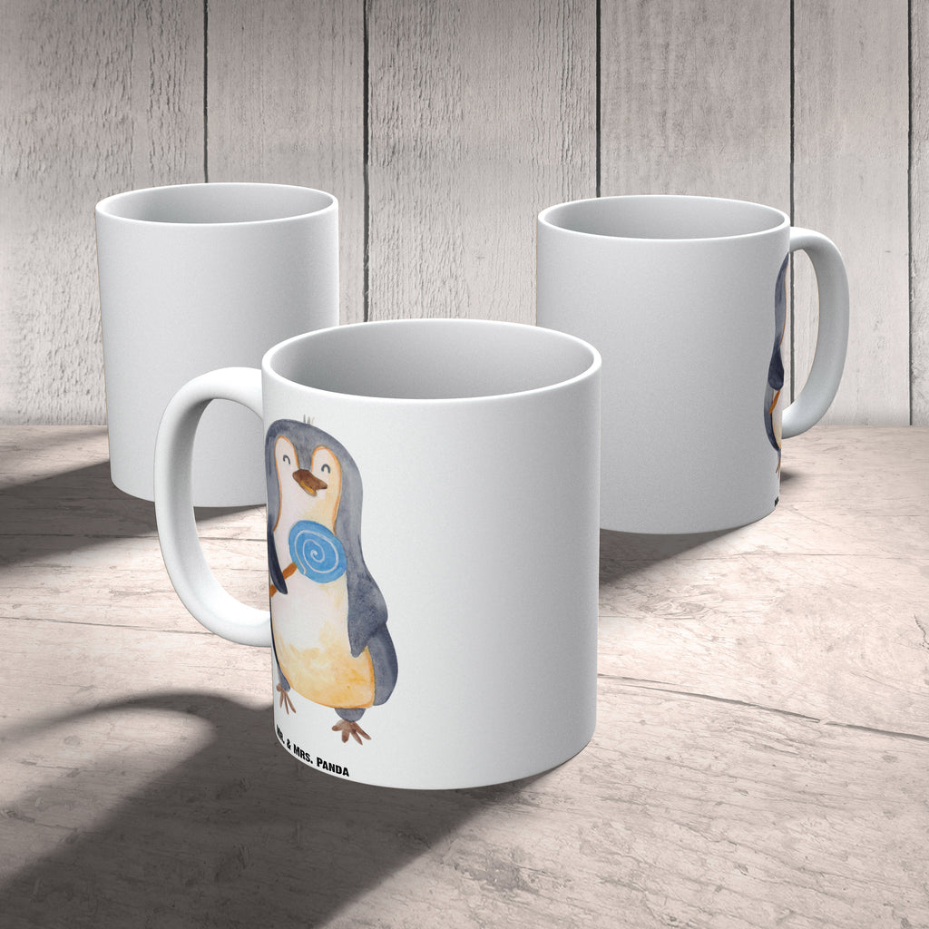XL Tasse Pinguin Lolli XL Tasse, Große Tasse, Grosse Kaffeetasse, XL Becher, XL Teetasse, spülmaschinenfest, Jumbo Tasse, Groß, Pinguin, Pinguine, Lolli, Süßigkeiten, Blödsinn, Spruch, Rebell, Gauner, Ganove, Rabauke