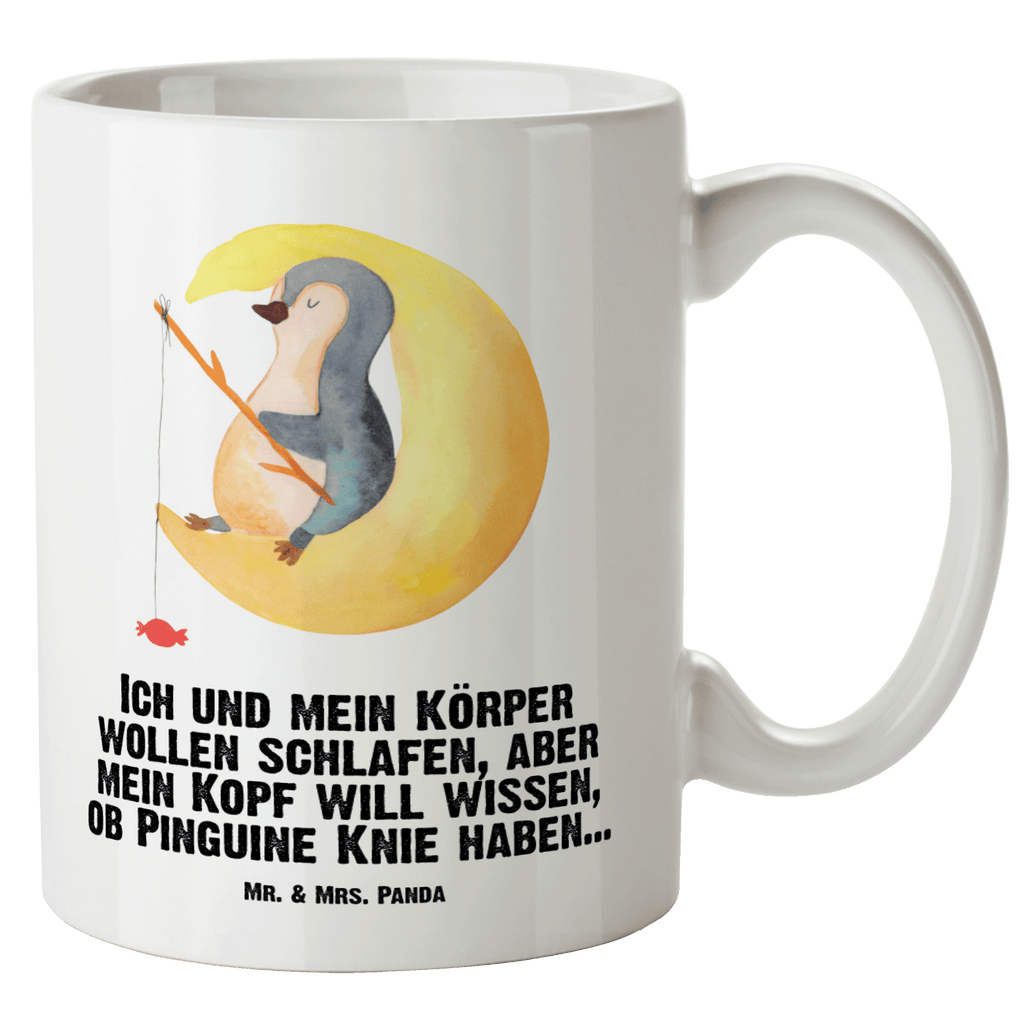 XL Tasse Pinguin Mond XL Tasse, Große Tasse, Grosse Kaffeetasse, XL Becher, XL Teetasse, spülmaschinenfest, Jumbo Tasse, Groß, Pinguin, Pinguine, Spruch, schlafen, Nachtruhe, Einschlafen, Schlafzimmer, Schlafstörungen, Gästezimmer